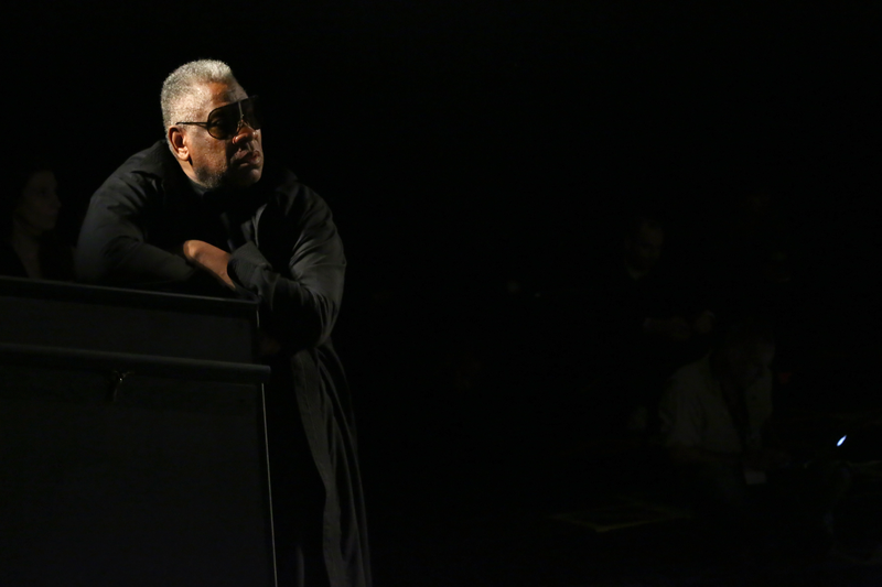 André Leon Talley attends Prabal Gurung Spring 2016 during New York Fashion Week.